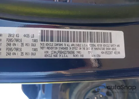 2016 Jeep Patriot Sport z USA, uszkodzony, nr VIN 1C4NJPBB4GD790206